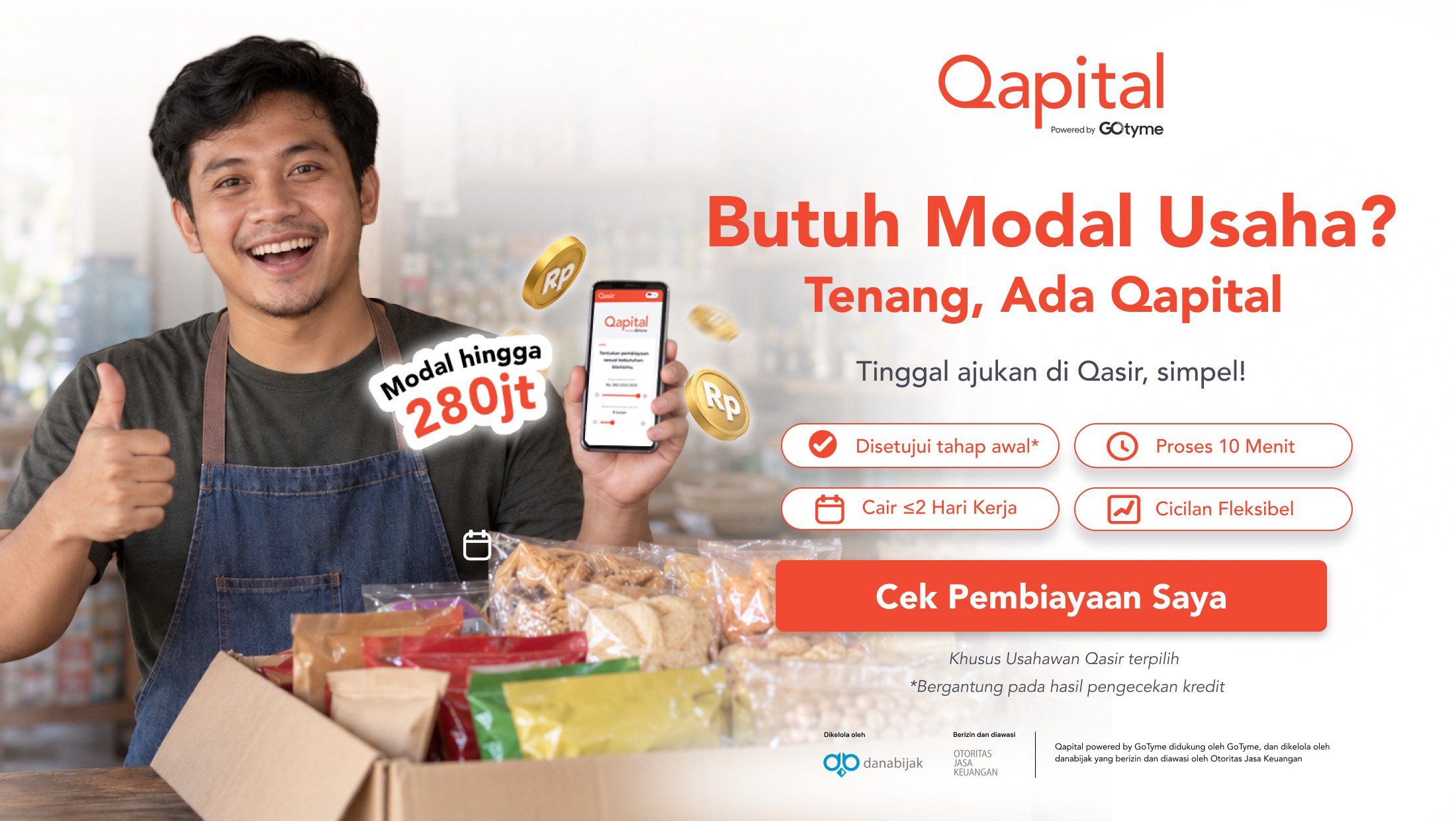 Qasir Sekarang Punya Fitur Pendanaan Modal – Langsung di Aplikasi Qasir Kamu 