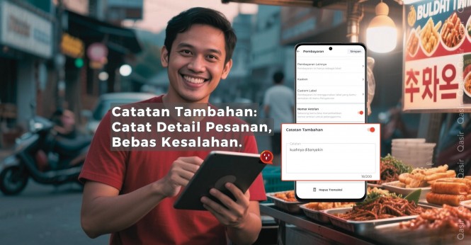 Kurangi Kesalahan Pesanan dengan Fitur Catatan Tambahan Qasir 