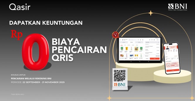 Gunakan rekening BNI, QRIS bebas biaya pencairan